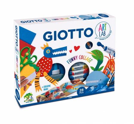 Giotto Art Lab Набор для рисования с гуашью 28 предм. "Весёлый коллаж" 